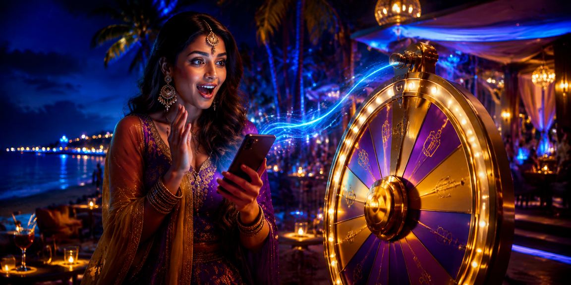Indian player enjoying roulette game on mobile device